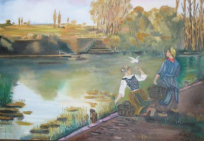 Numerosos cuadros han recreado a las lavanderas del Tíber que, al pie del monte Sapo, descubrieron el Jabón Numerosos cuadros han recreado a las lavanderas del Tíber que, al pie del monte Sapo, descubrieron el Jabón