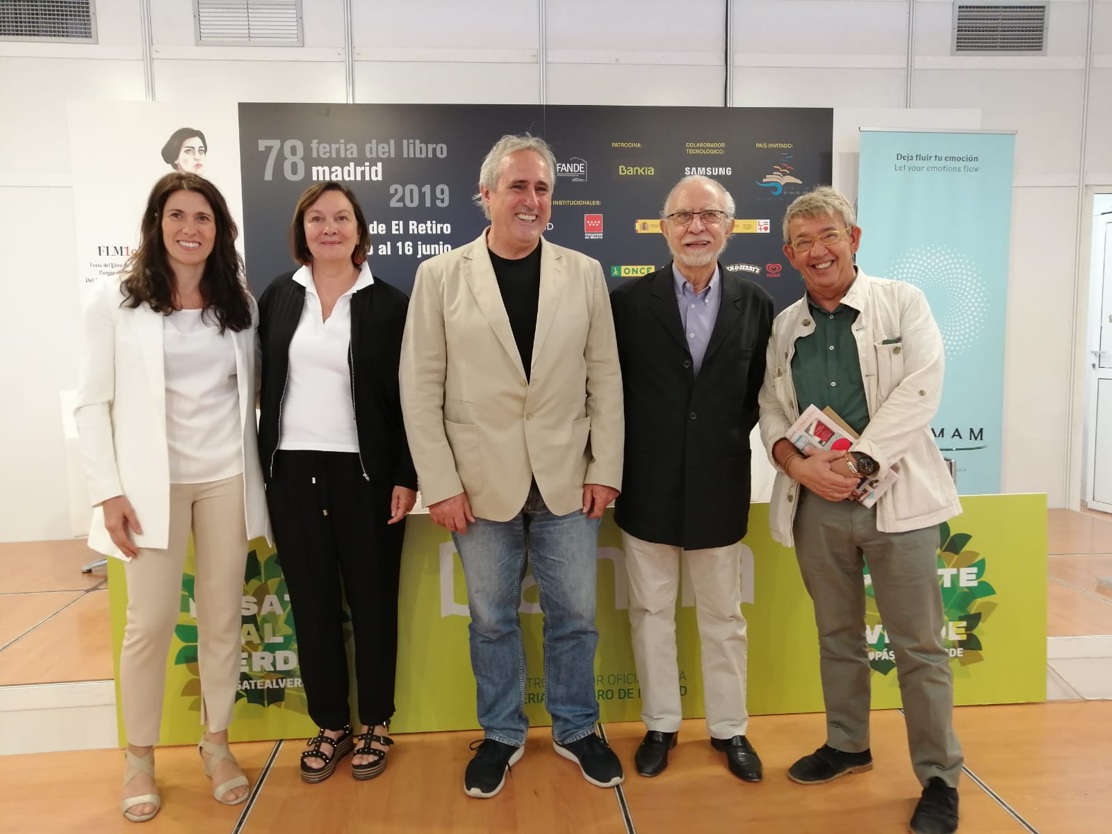 Entrega del Premio de Relatos en la Feria del Libro de Madrid